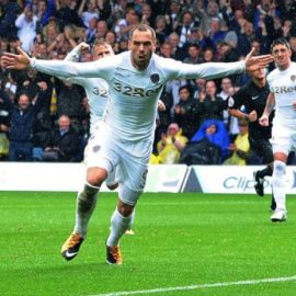 Leeds United striker Pierre-Michel Lasogga