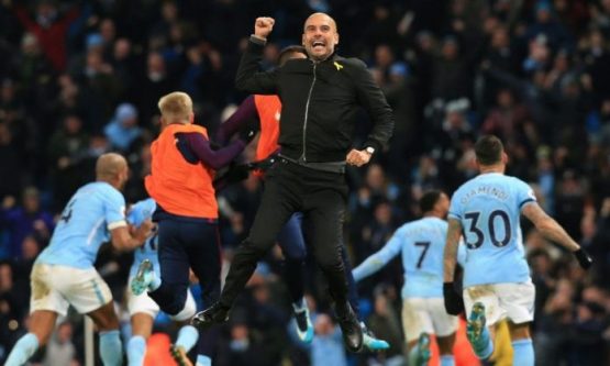 Pep Guardiola celebrations