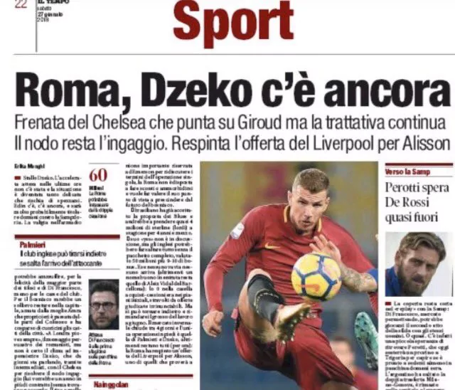 Roma reject Liverpool's offer for Alisson