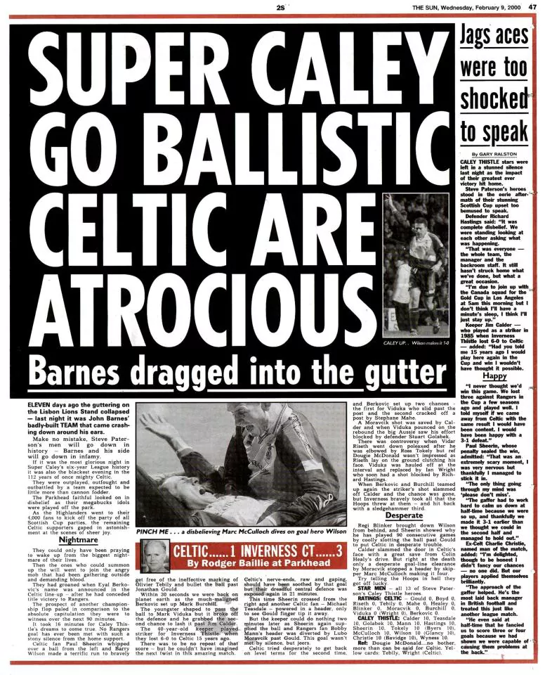 On This Day in Football: Athletic put 12 past Barca, Super Caley go ballistic