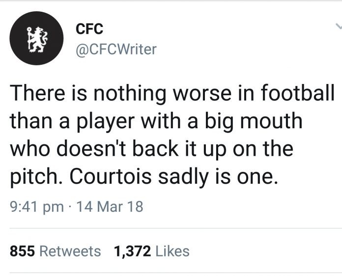 Chelsea fans reaction: Unforgiving response to Thibaut Courtois errors