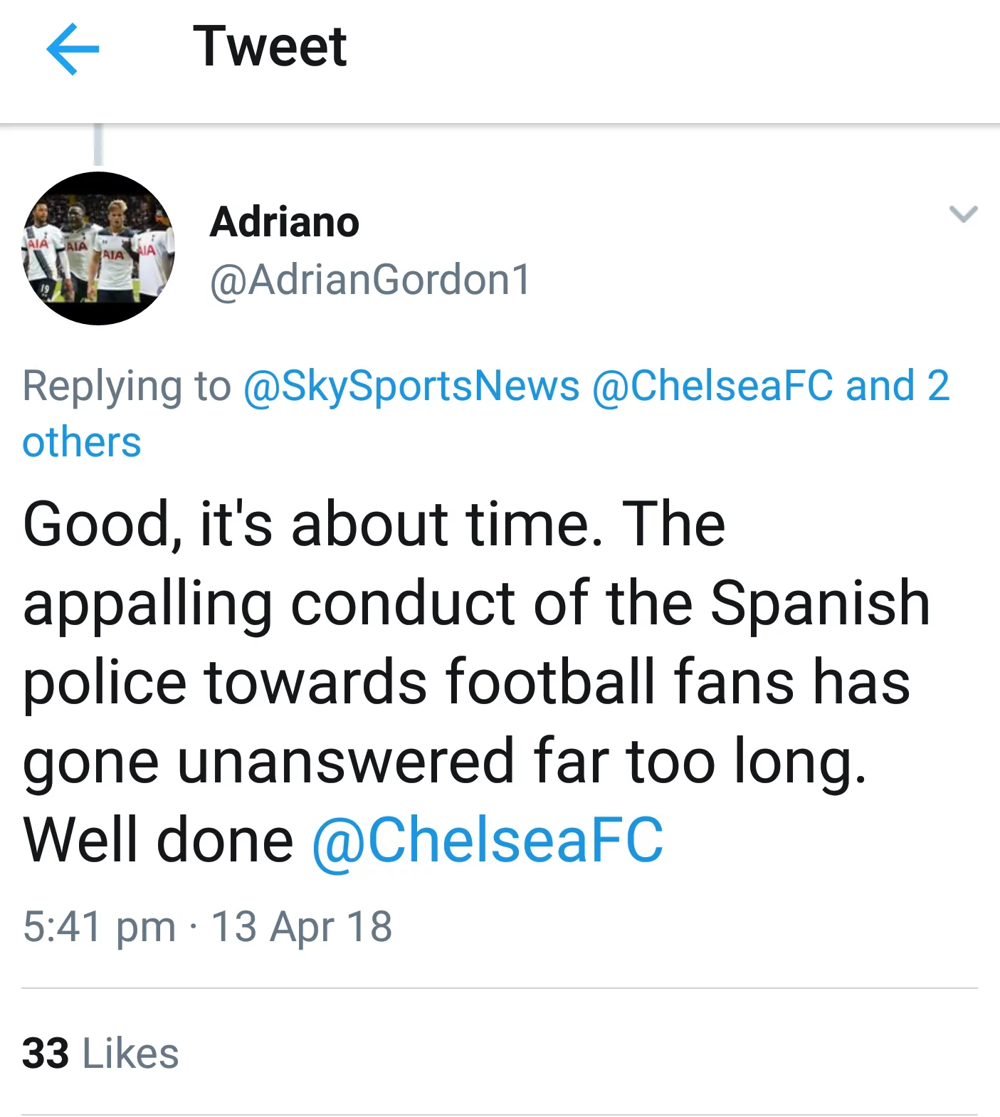 Chelsea submit complaint to UEFA