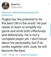 Manchester United fans react to Paul Pogba's UEFA team of the year nomination