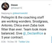 West Ham fans react to win at Fulham