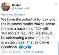 Fans reaction - Everton to build new 52k capacity stadium