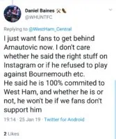 Fans react to Arnautovic announcement