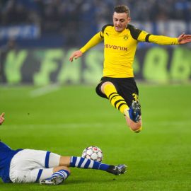 dortmunds-danish-forward-jacob-bruun-larsen-and-schalkes-german-picture-id1069812646