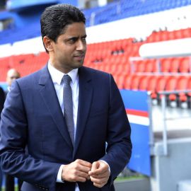 paris-saintgermain-president-nasser-al-khelaifi-leaves-the-stadium-a-picture-id843302936