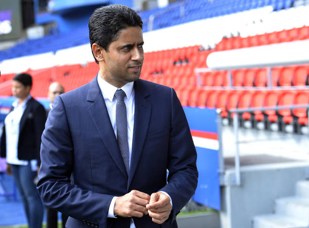paris-saintgermain-president-nasser-al-khelaifi-leaves-the-stadium-a-picture-id843302936