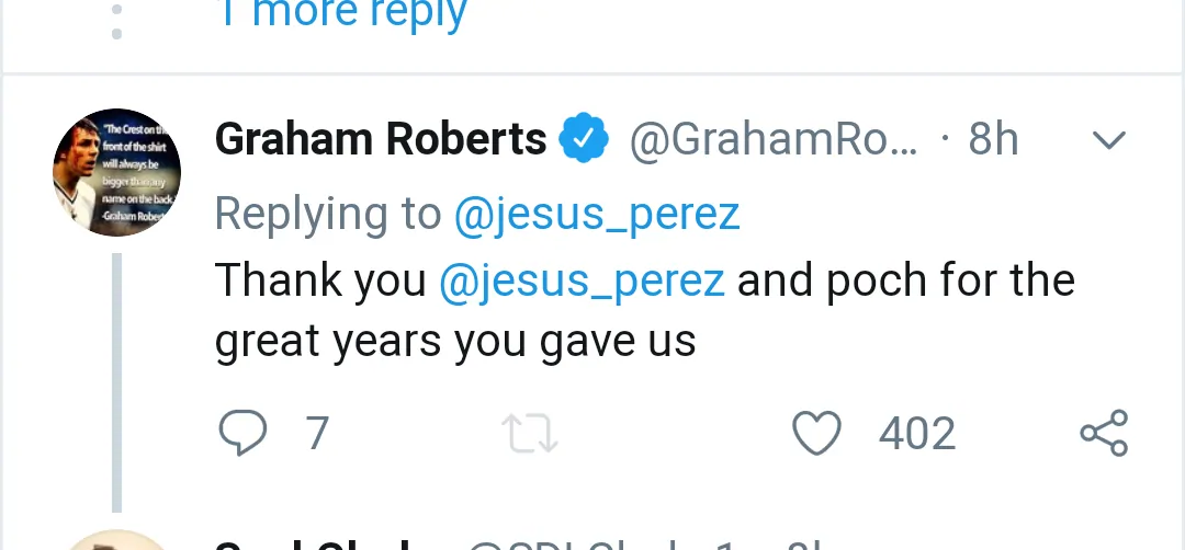 Tottenham Hotspur legend Graham Roberts sends message to Mauricio Pochettino