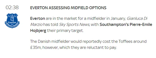 Everton keen on Pierre-Emile Hojbjerg