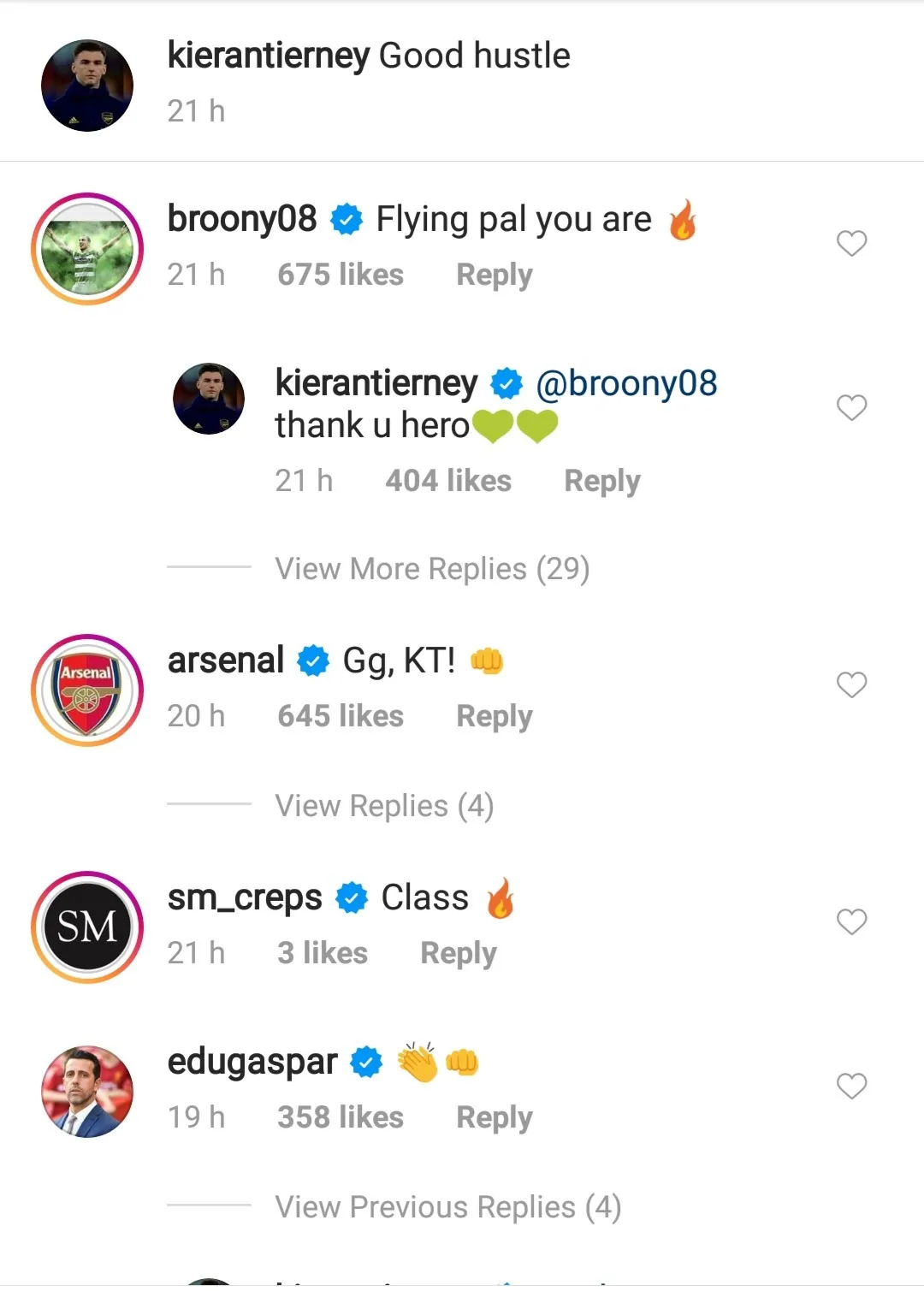 Celtic midfielder Scott Brown and Edu react to Arsenal left-back Kieran Tierney's performance against Sheffield United