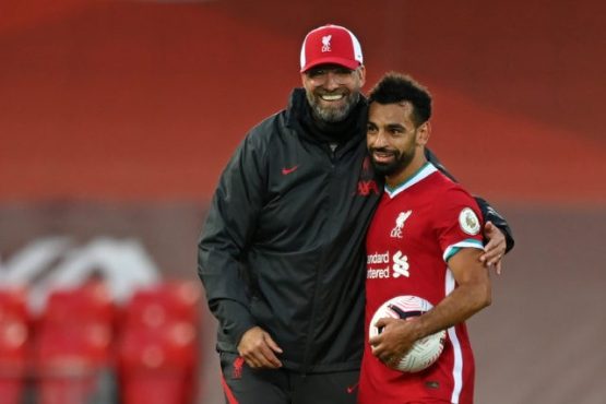 Liverpool Boss Jurgen Klopp And Mohamed Salah