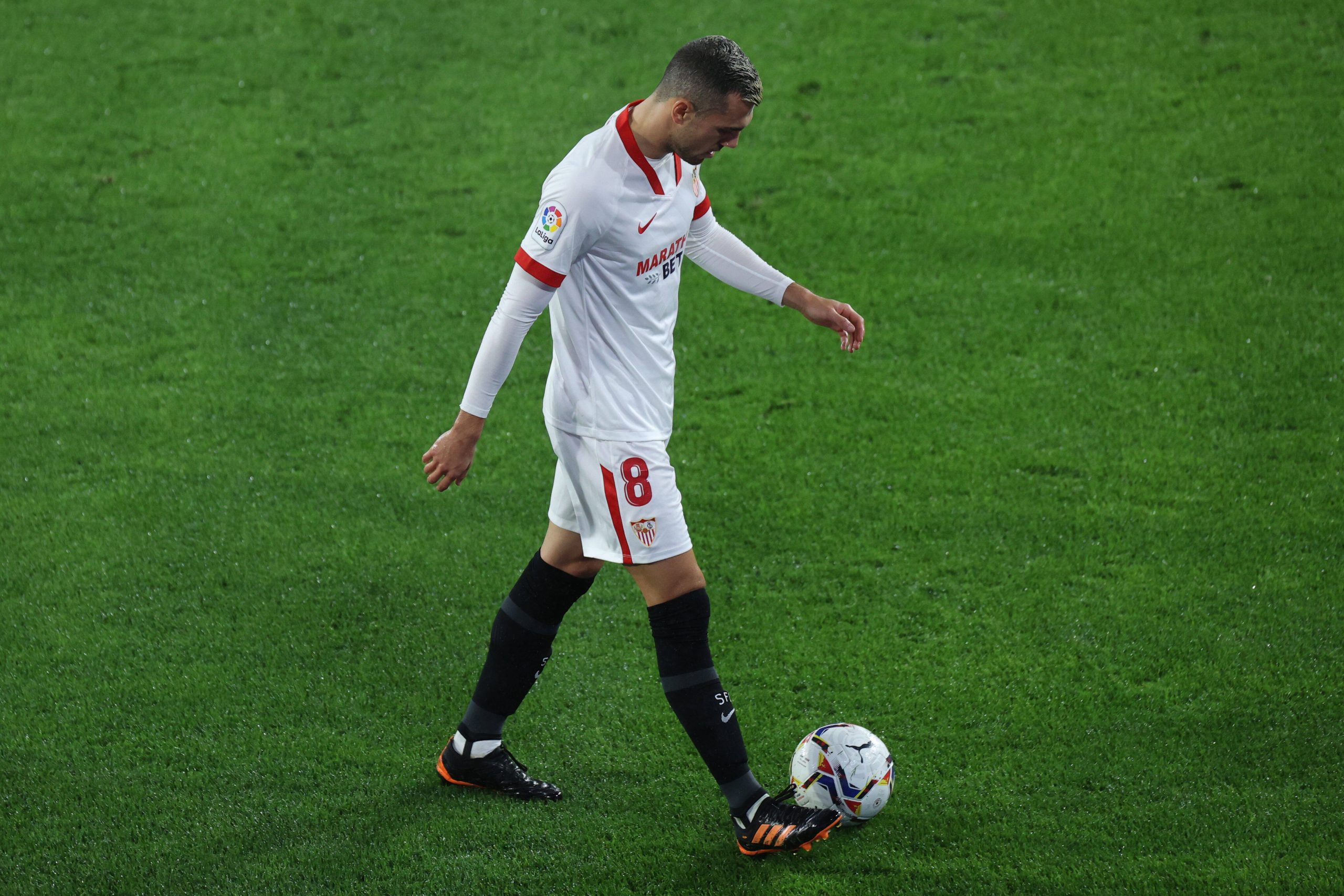 December 19, 2020, Sevilla, Spain: Joan Jordan of Sevilla FC during the La Liga match between Sevilla FC and Real Vallad