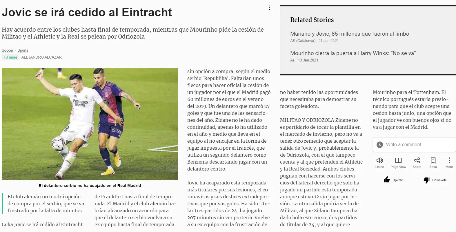 Jose Mourinho wants Eder Militao, player open to Premier League move