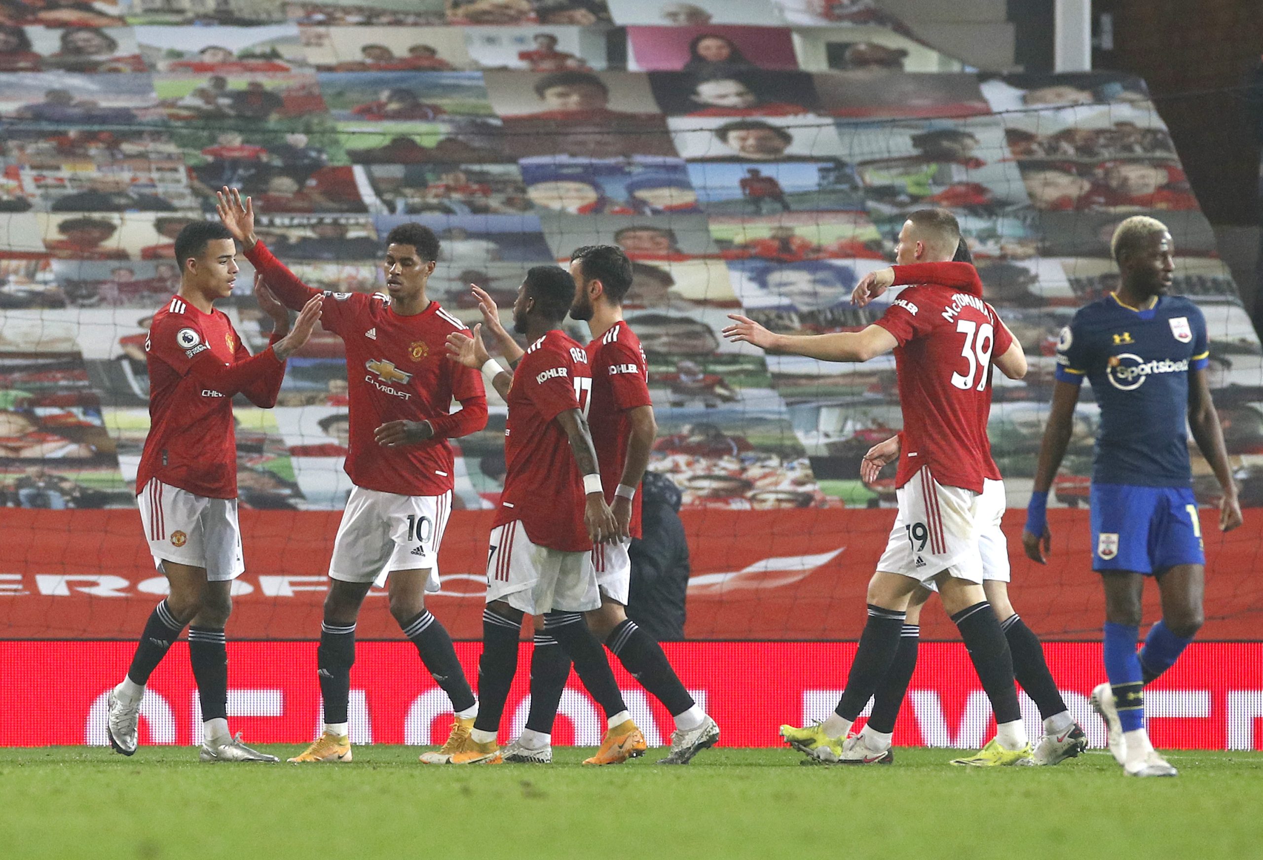 manchester united v southampton premier league