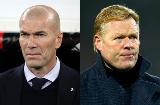 Zinedine Zidane and Ronald Koeman