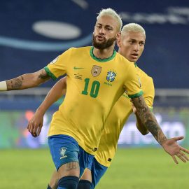 Neymar In Action For Brazil