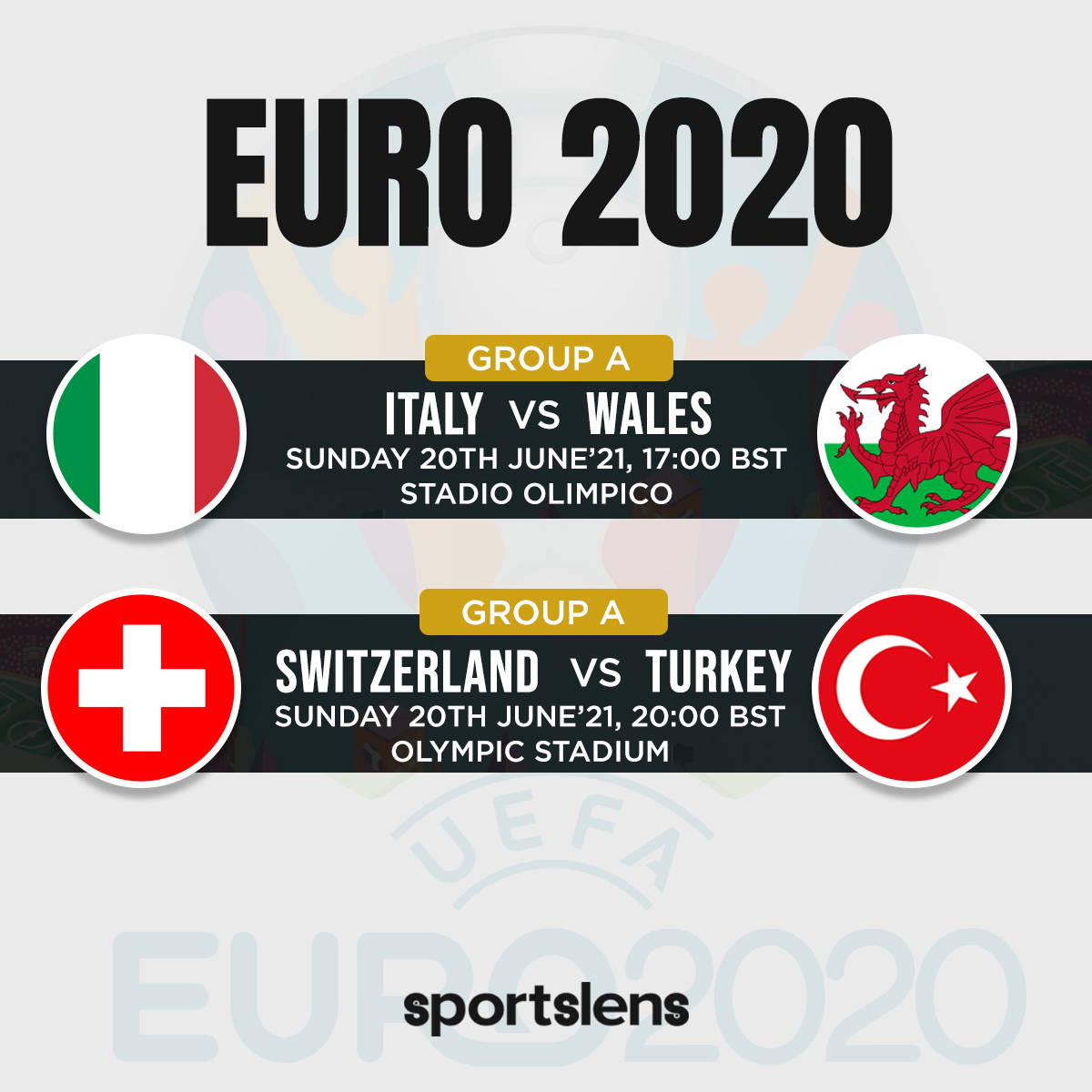 Euro2020 20th June
