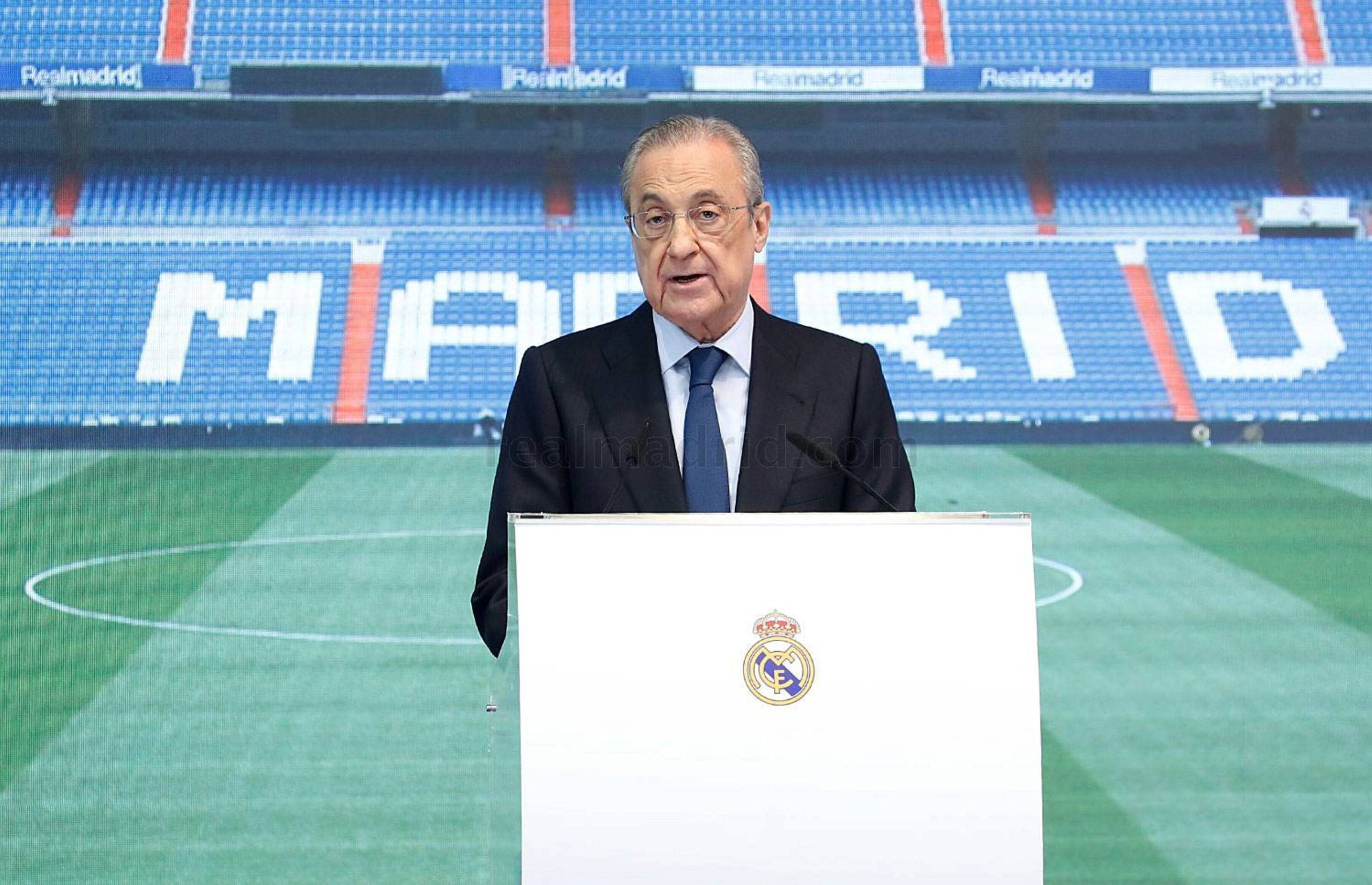 Real Madrid President Florentino Perez