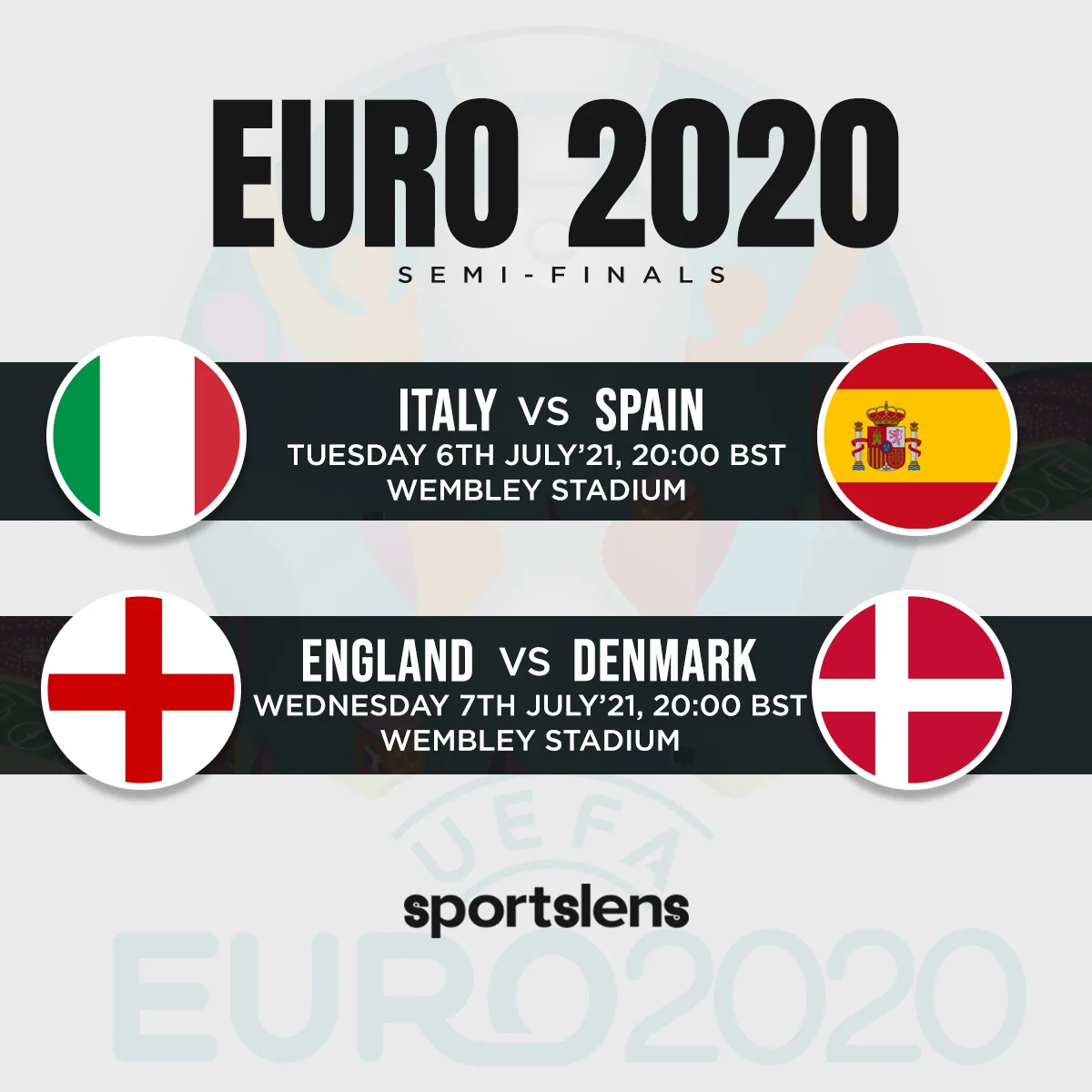 Euro 2020 Semi finals Euro 2020 Semi finals