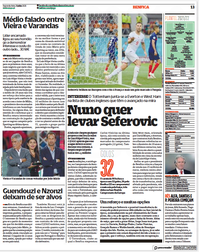seferovic o jogo