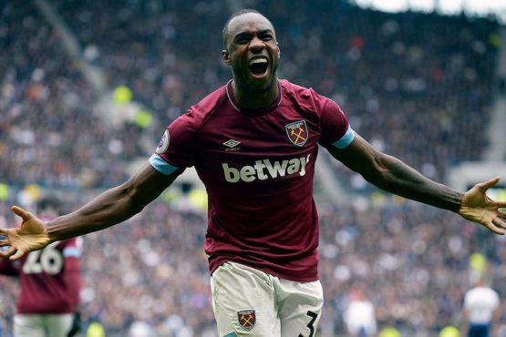 Michail Antonio West Ham United scores at Spurs