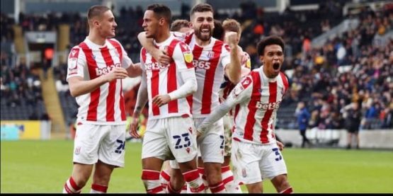 DMargio Wright Phillips celebrates his first goal for Stoke City