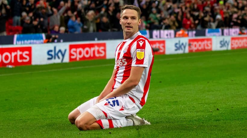 Stoke City midfielder Nick Powell