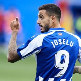 Joselu Playing for Alaves