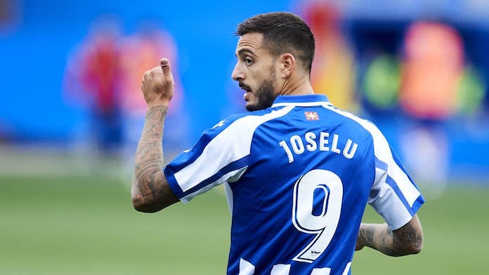 Joselu Playing for Alaves