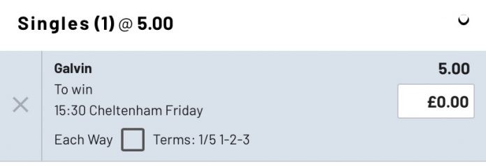 Chris Hughes Cheltenham Day 4 Betslip