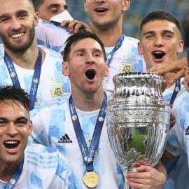 Lionel MEssi Is A Copa AMerica Winner