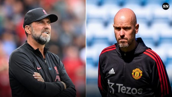 Jurgen Klopp Liverpool Erik ten Hag Man United split 081722