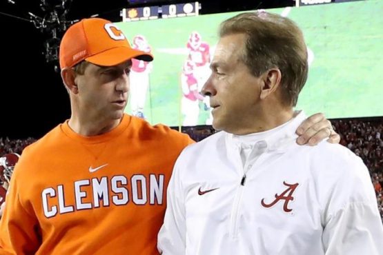 dabo swinney and nick saban