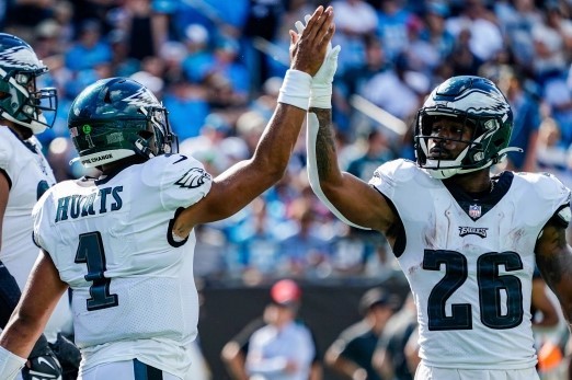 jalen hurts and miles sanders