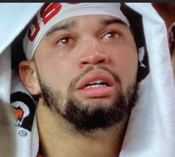 caleb williams crying