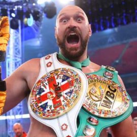 Tyson Fury Boxing Belts
