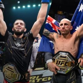 Volkanovski vs Makhachev Belts