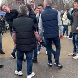 chelsea fan crowd brawl