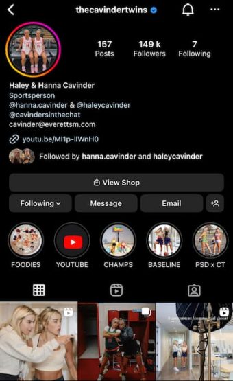 Cavinder Twins IG