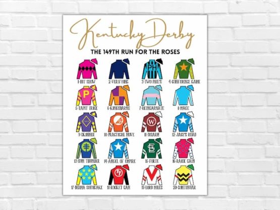 Kentucky Derby silks