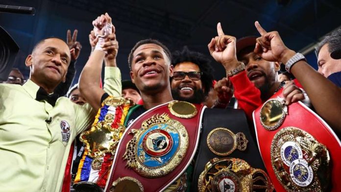 belts on the line in the Haney vs Lomachenko fight