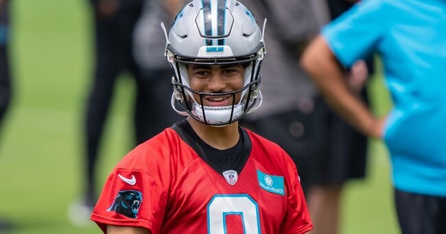 rsz carolina panthers frank reich gives bryce young rave reviews after first day otas
