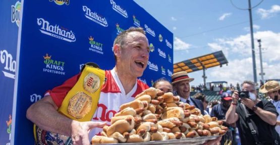 Joey Chestnut Nathans Hot Dog Eating Contest Records Results