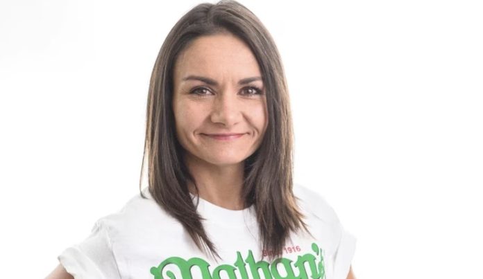 Michelle Lesco Nathans Hot Dog Eating Contest 2023 MLE