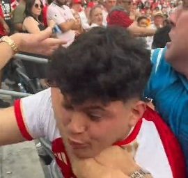 arsenal man u fan brawl