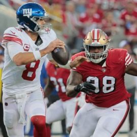 Daniel Jones vs 49ers pic