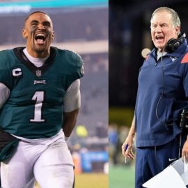 Hurts and Belichick pic