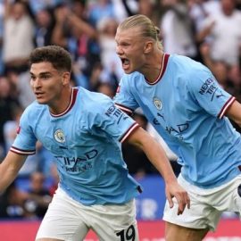 Manchester City Stars Erling Haaland And Julian Alvarez